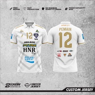 Jersey futsal Fafage banua white gratis nama full printing
