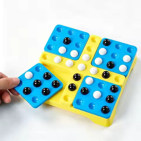 Classic Five In A Row Game Black White Chess Strategy Board Games For Adults And Family Travel Party
