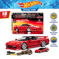 Mattel Brick Shop Hot Wheels 90 Acura NSX ตัวต่อฮอตวีลส์ รถอาคุระ เอ็นเอสเอ็กซ์ ปี 90 JFT17
