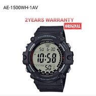 2YEARS WARRANTY Casio AE-1500WH-1AV Men Watches Digital Sport Big Case Watch AE-1500WH-1A AE-1500WH-