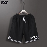 3V3 American Basketball Shorts Men Quick-Drying Mesh Breathable Running Quarter Pants Training Sport