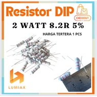 R resistor 2w 2Watt 8.2R 8.2 Ohm 8.2R 8.2ohm 2 watt tolerance 5% 8.2R