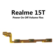 Realme 15T 5G / Realme15T 5G  Side Power On Off Volume Up Down Flex Cable Ribbon For Repair OnOff
