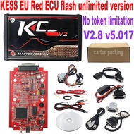 KESS V2.80 EU Red KTAG V5.017 4 LED 2.25 SW Online Unlimited KESS K-TAG 7.020 Master KESS 5.017 OBD2