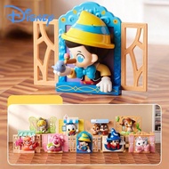 DisneyxMINISO 1PC Window Edge Story Theme Blind Box Tủ lạnh Sticker Trang trí, Tượng PVC, Nam châm t