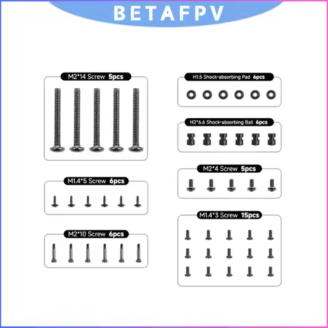 BETAFPV Drone Screw Pack Assortment Kit, Replacement Screws for Pavo20 Pro Meteor75 Pro Air65 Air75 