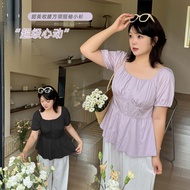 plus size blouse top for women XL-4XL big size shirt for lady high waist shirts top 24PS853