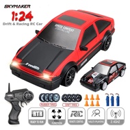 4WD RC Drift Car 1/24 Remote Control GTR Model AE86 Car 2.4GHz Mini Electric RC Racing Vehicle Car T