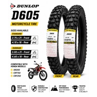 Dunlop D605 Tire Standard and Oversize for XR200/CRF150/CRF250