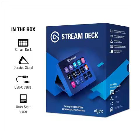Elgato Stream Deck MK.2 Studio Keyboard Lcd Button 15 Keys Live Content Creation Controller Custom B