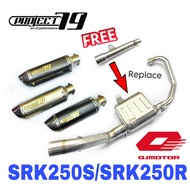 Project79 Exhaust QJMotor SRK250R SRK250S Full System Stainless Steel Muffler Accessories Ekzos Mani