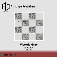 Keramik Lantai Kamar Mandi Mulia Accura 25x25 Victoria Grey KW 1