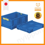 TRUSCO Folding Container 14L Dark Blue TR-S14-DB Storage Case Storage Box