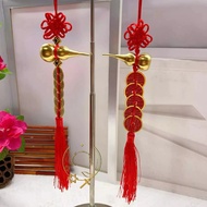 5 Emperor Coins Metal Hulu Feng Shui Lucky Protection Wall Door Car Hanging Pendant