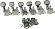 Wilkinson 6 Inline Chrome E-Z-LOK Post Guitar Tuners E-Z Post Guitar Tuning Keys Machine Heads with 