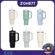 Stanl.e/y 40oz/1.1L Quengher H2.0 Tumbler With Handle With Straw Lids Stainless Steel Coffee Termos 