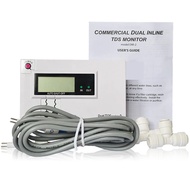 0-9990PPM TDS Monitor Digital Water Quality Tester Commercial Dual In-line TDS Meter Input/Output Wa
