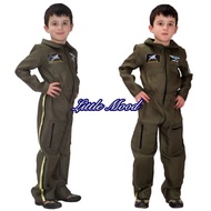 🇲🇾Ready Stock💥Occupation Career Uniform Kids Top Gun Air Force Cosplay Costume 儿童职业制服战斗机飞行员角色扮演服装
