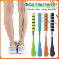 28cm-72cm Telescopic Stainless Steel Shoe Horn Adjustable Long Handle Shoe Spoon Shoe Wearing Tool