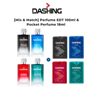 [Mix & Match] Dashing EDT 100ml &Pocket Perfume 18ml | Cool Aqua | Active | Speed Surge | Style Lege