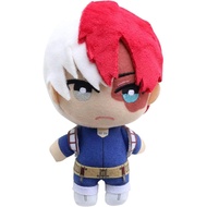 MHA Anime Plushie Cute Plushie Hero Cosplay Plushies Mainan Plush Boneka Gantungan Kunci, 5.9" Merah