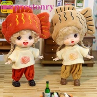 PRESTONRY Ob11 Doll with Clothes, Movable Joints Adjustable Obitsu 11 Clothes Dolls, 1/12 Bjd Doll O