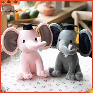 soulmate| Doctor Elephant Plushie Stuffed Elephant with Doctor Hat Graduation Hat Elephant Plush Toy