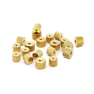 10/20/50PCS M2 M2.5 M3 M4 Knurled Brass Thumb Nut Brass Knurled Nut Cylindrical Adjust Nut