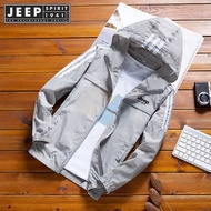 JEEP SPIRIT 1941 ESTD 2022 summer ultra-thin breathable sunscreen clothing mens loose Korean version