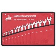 Kunci Ring Pas Set 14 pcs/combination Wrench 14 pcs (8mm-24mm) - G-10176