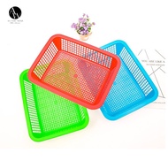 Rattan Basket Plastic Size 18x25x7cm And 22x29x7cm Blue Red Green