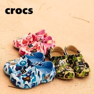 Crocs x Bape Multicolor Clogs Beach Shoes Unisex
