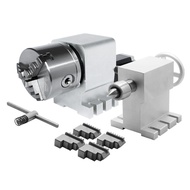 K12 125mm 4 Jaws Chuck 1:10 CNC 4 Axis Rotary Chuck Rotary Axis 4th Axis CNC Rotary Table for CNC Ro