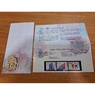 2001 Malaysia Presentation Pack Pek Cenderamata Sambutan 50 Tahun Jubli Emas KWSP EPF Stamp 3v MNH N