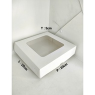 5 Pcs White Mica Box 20X20X5 IVORY LAMINATED 365 GSM