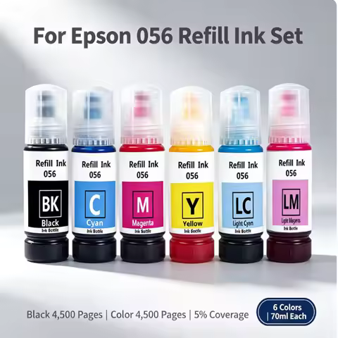 For Epson 056 Ink Bottle 056 Refill Dye Ink For Epson L8058 L18058 L8050 L18050 L18100 Printer
