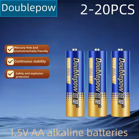 Doublepow AA Battery LR6/LR03 Alkaline Batteries No. 5 Disposable Cell for Toys Calculator Door Lock