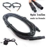 8Pin Male to Female Extension Cable 0.5m 1m 2m  Car Rear View DVR Reverse Camera HD Monitor Connect 