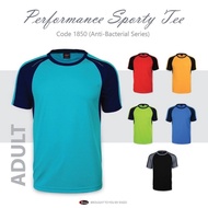[Readystock] Roundneck Microfiber Short Sleeve T-shirt Sport Roundneck Tshirt with Reflector Enzo 18
