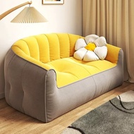 [🔥Free Delivery🚚🔥]Lazy Sofa Double Sofa Tatami Fabric Sofa Armchair Couch Removable and Washable Sofa Set 1/2/3 Seater