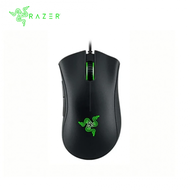 雷蛇Razer DeathAdder Essential 煉獄奎蛇電競滑鼠(黑色/有線/6400Dpi/96克/綠光/2年保固)