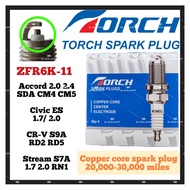 ORIGINAL TORCH COPPER CORE SPARK PLUG HONDA ACCORD SDA CIVIC ES 1.7 2.0 CRV CR-V S9A RD2 RD5 STREAM 