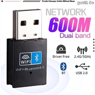 Youth 3c Wireless WiFi Bluetooth Adapter 2 In 1 Adapter Wifi Dongle 2.4G 150Mbps USB WiFi Adapter Re