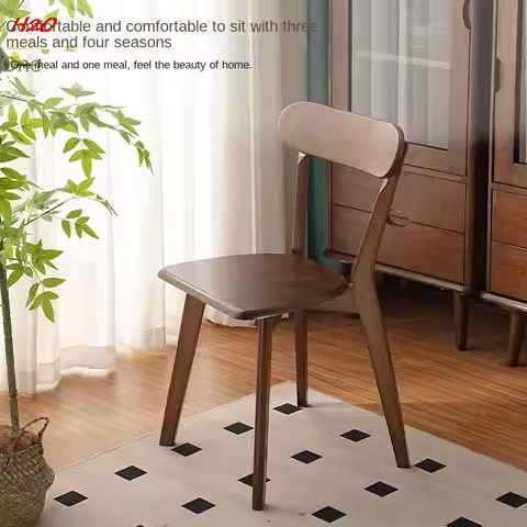 H2O Solid Wood Chair Louis Rubber Dining Chair Home Office Tea Table Hotel Conference Restaurant Com