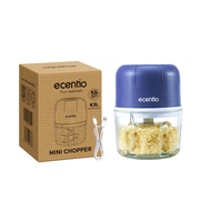 ecentio Mini Chopper Blender 6 pisau 250/350ml Portable Penggiling Bumbu Dapur Portable Penumbuk baw