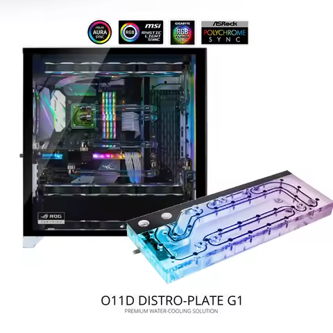 LianLI O11D Distro Plate G1, EK- DP side PC-O11D G1 D-RGB, contains DDC 3.1 PWM pump, suitable for L