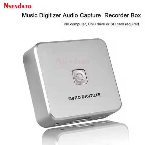 EZCAP 241 Music Digitizer Audio Capture Recorder Box Convert old analog Music Cassette Player to MP3