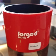 95mm 95 mm 3.75" Forged Racing Silicone Red Straight Hose