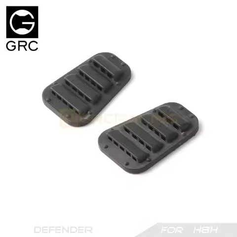 GRC 1/8 Hood Decorations Air Intake Grille Ventilation Cover for 1/8 RC Car MJX H8H Defender Upgrade