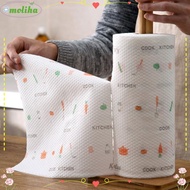 MOLIHA 1Roll/400Sheets One-Time Dishcloth, Thickened Degreased Disposable Lazy Cleaning Rags, Durabl